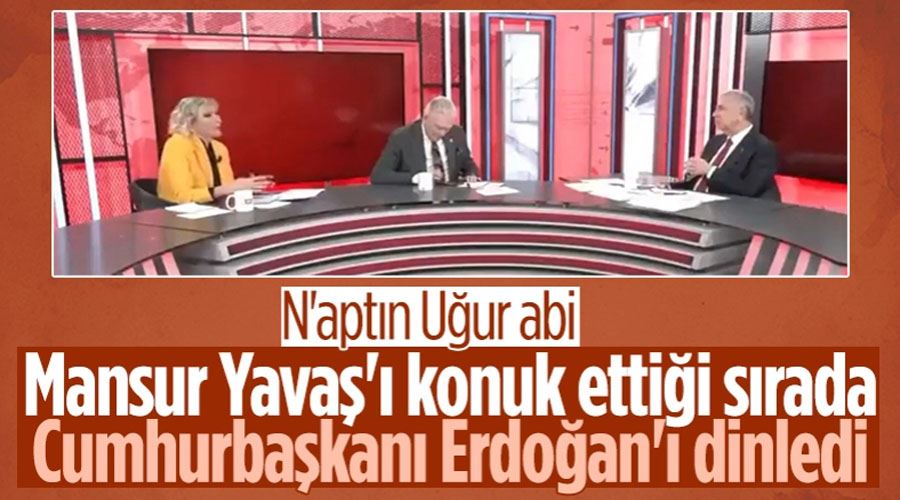 Uğur Dündar, canlı yayında Cumhurbaşkanı Erdoğan