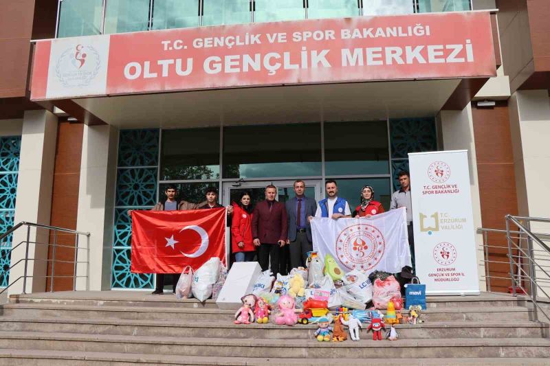 Gençlik merkezinden depremzede çocuklara 3 bin adet oyuncak
