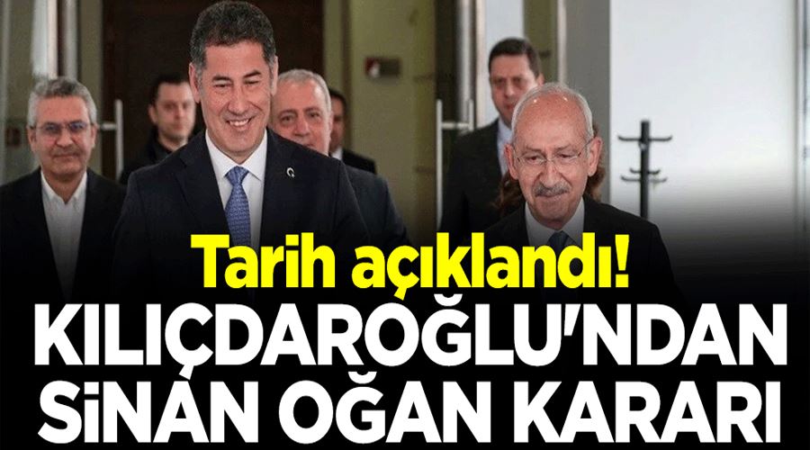 Tarih açıklandı! Kemal Kılıçdaroğlu