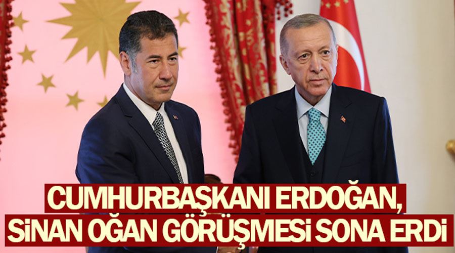 Cumhurbaşkanı Erdoğan ile Sinan Oğan