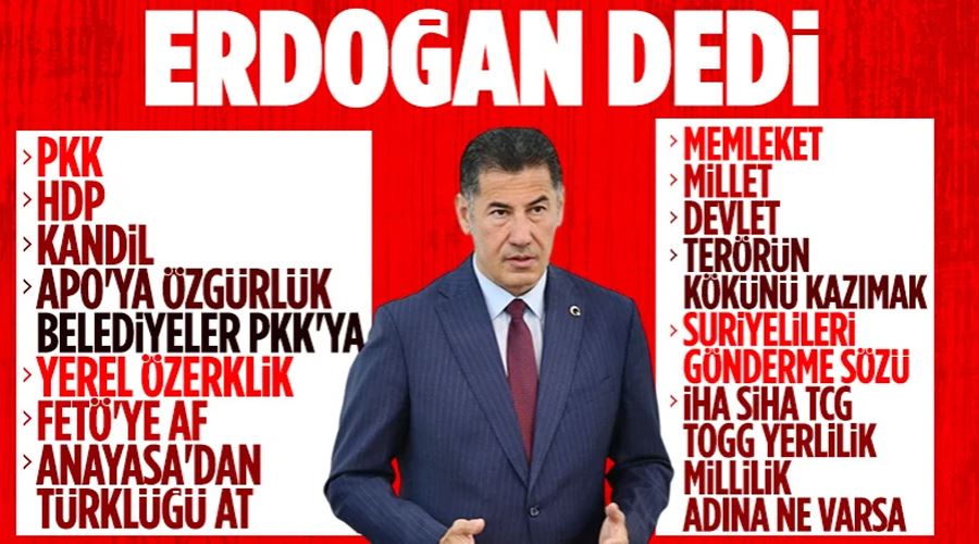 Sinan Oğan Cumhurbaşkanı Erdoğan