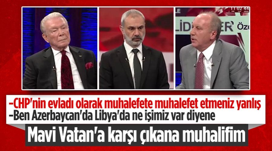 Muharrem İnce: Sadece iktidara değil, muhalefete de muhalefet edilir