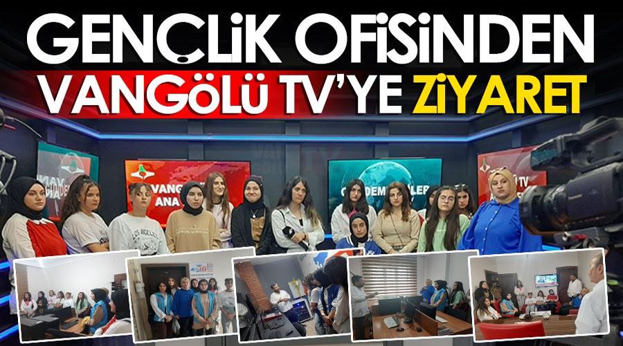 Tuşba Gençlik Ofisi öğrencilerinden Vangölü TV’ye ziyaret