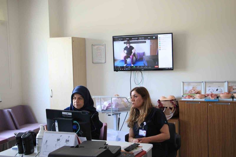 Elazığ’da gebe okulu uzaktan eğitim programı sürüyor
