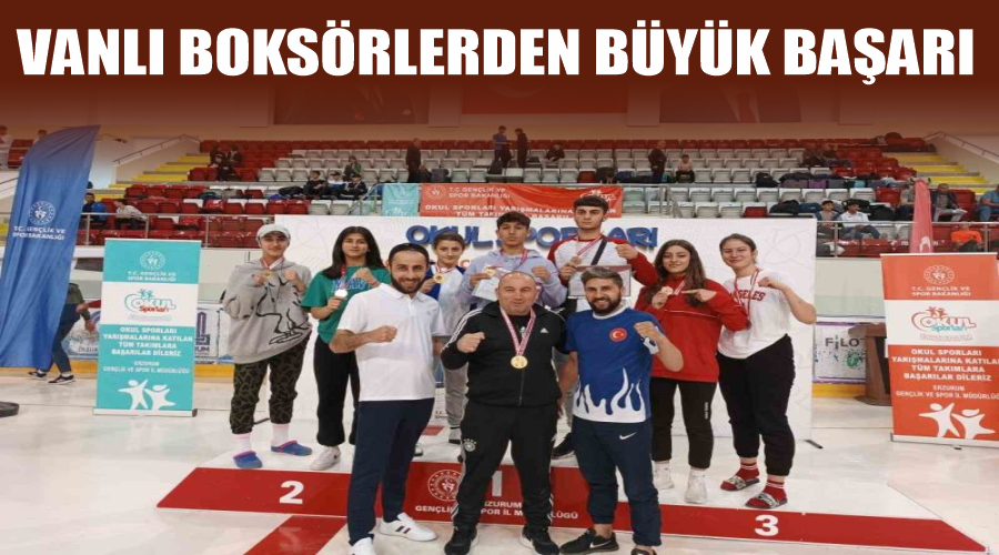 Vanlı boksörlerden büyük başarı