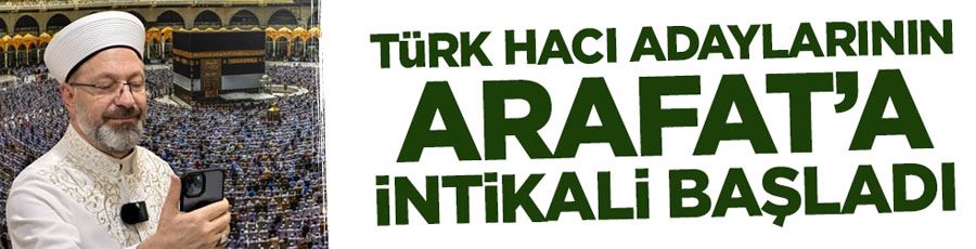 Türk hacı adaylarının Arafat