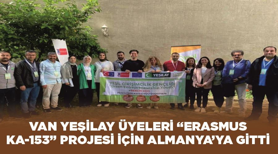 Van Yeşilay üyeleri “Erasmus KA-153” projesi için Almanya’ya gitti