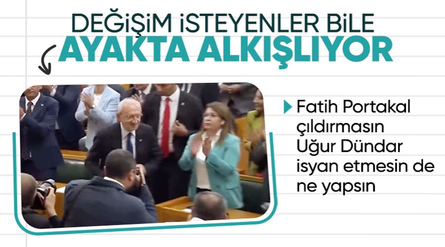 Kemal Kılıçdaroğlu, grup toplantısında kürsüye alkışlar eşliğinde çıktı