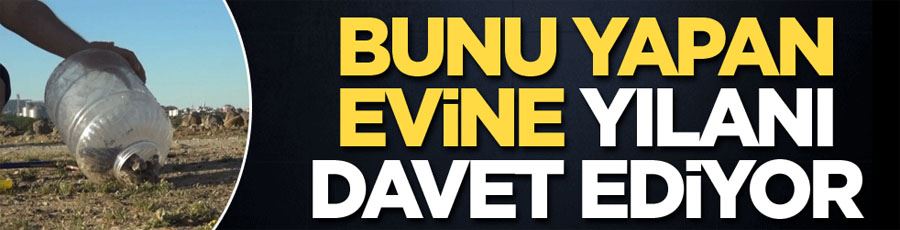 Bunu yapan evine yılan davet ediyor