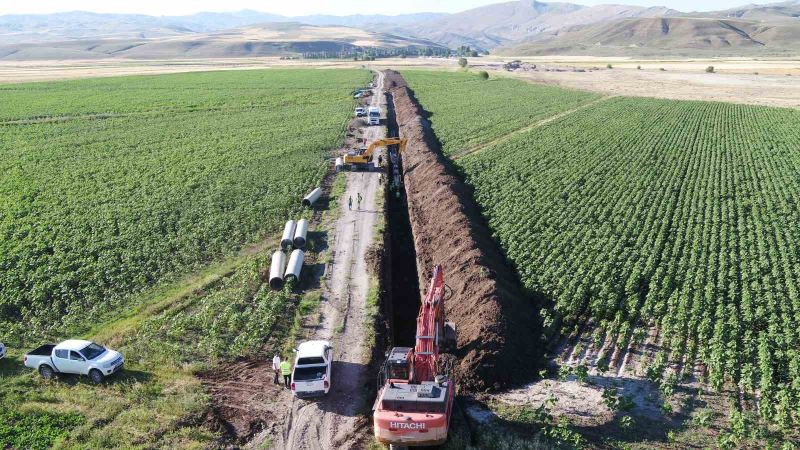 Ağrı Ovası Yazıcı Sulaması 2. kısım işi gün sayıyor
