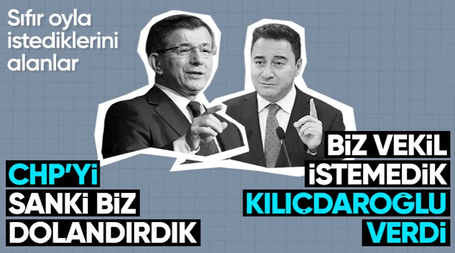 Ahmet Davutoğlu ile Ali Babacan