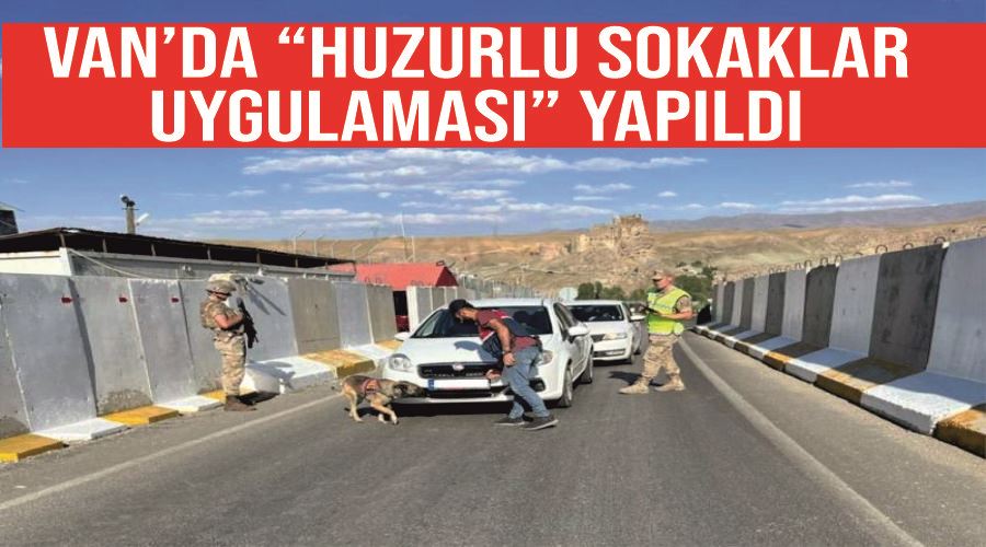 Van’da “Huzurlu Sokaklar Uygulaması” yapıldı