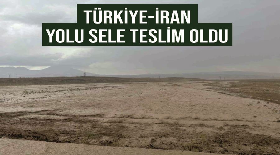 Türkiye-İran yolu sele teslim oldu