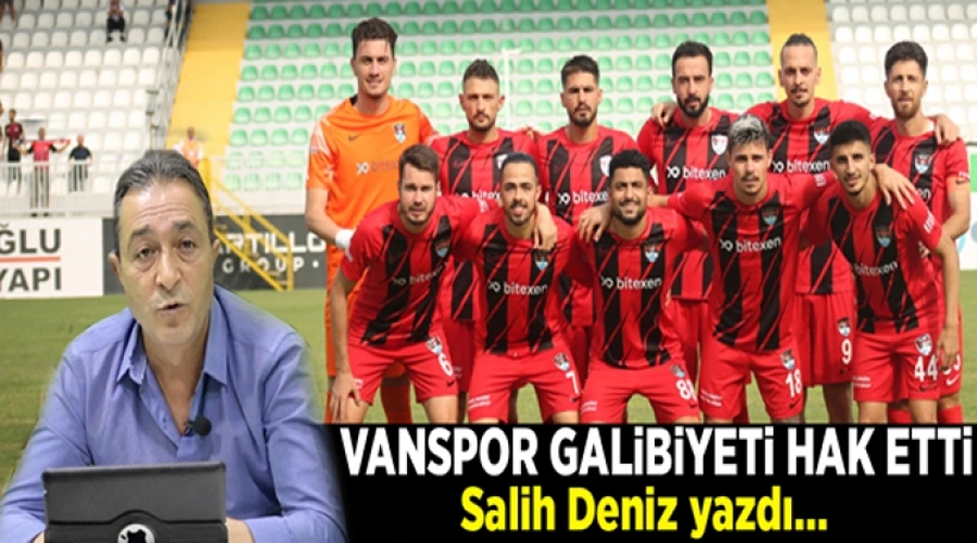 Vanspor galibiyeti hak etti 