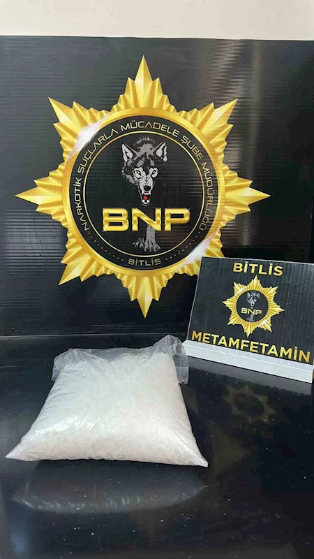 Bitlis’te 846 gram metamfetamin ele geçirildi
