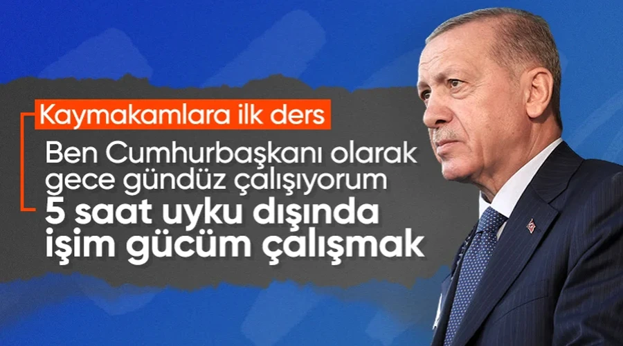Cumhurbaşkanı Erdoğan çalışma temposunu anlattı: Günde 5-6 saat uyuyorum