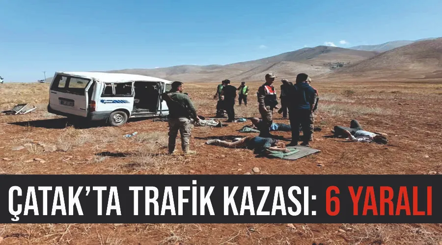 Çatak’ta trafik kazası: 6 yaralı