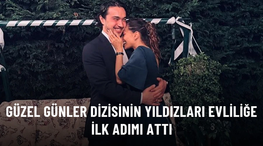 Oyuncu Burak Dakak ve Leyla Tanlar nişanlandı