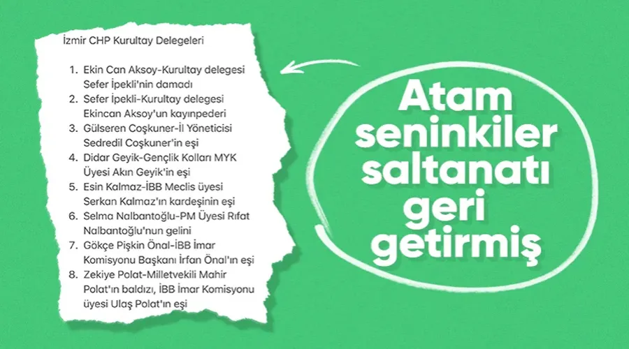 Hükümete liyakat eleştirileri yapan CHP