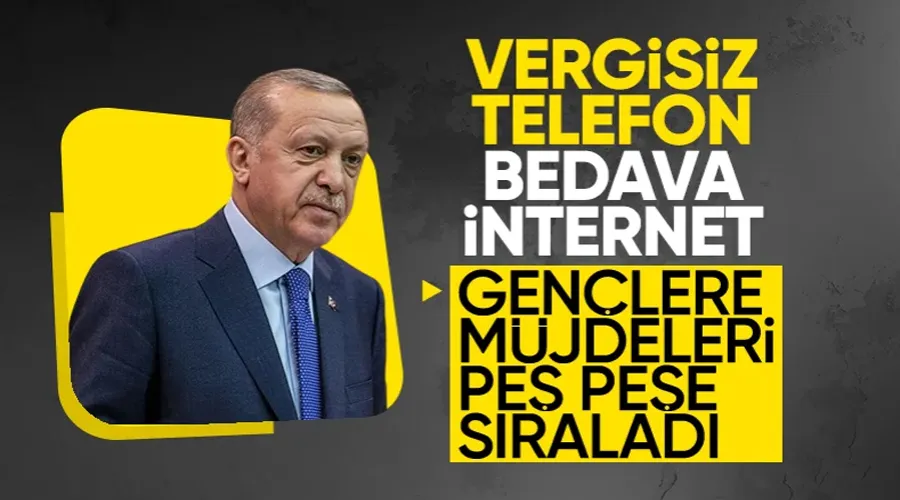 Cumhurbaşkanı Erdoğan, gençlere vergisiz telefonun ayrıntılarını açıkladı