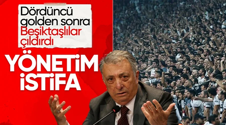 Beşiktaş tribünlerinden yönetime istifa çağrısı