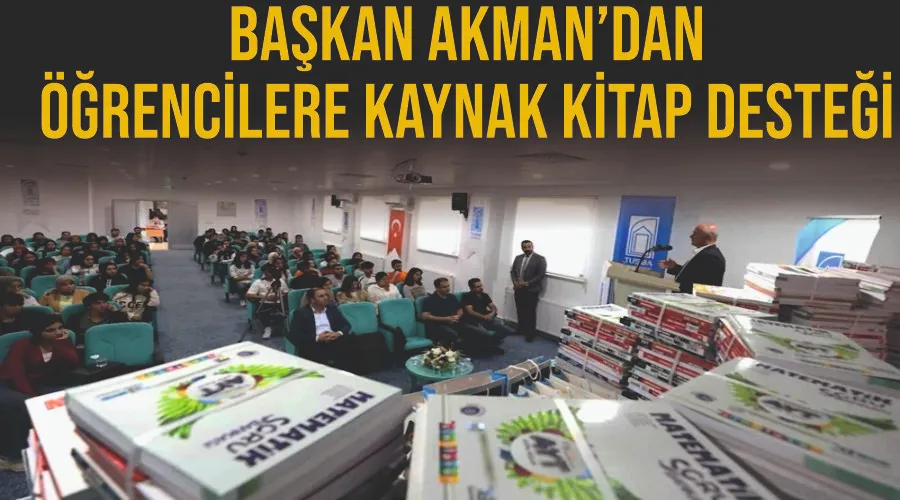 Başkan Akman’dan öğrencilere kaynak kitap desteği