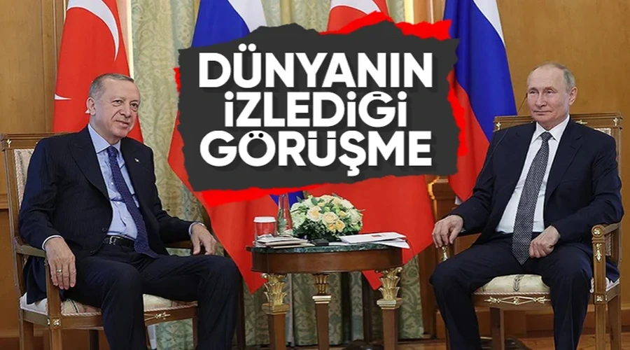 Cumhurbaşkanı Erdoğan-Vladimir Putin görüşmesi