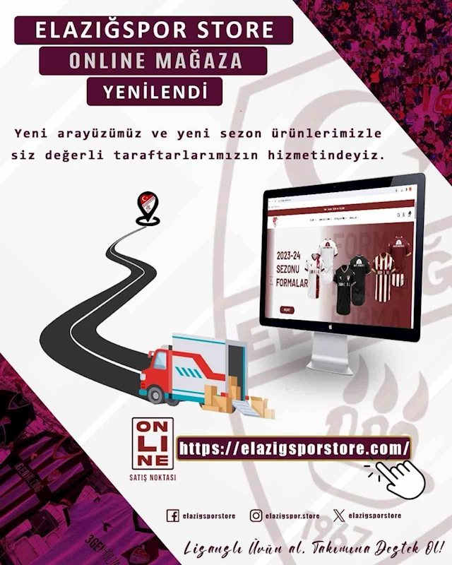 Elazığspor Store online satışlara başladı
