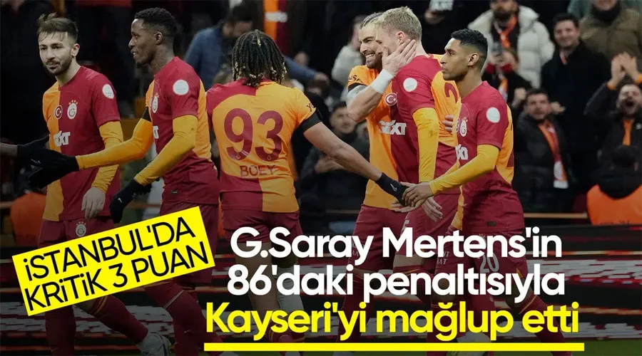 Galatasaray, evinde Kayserispor