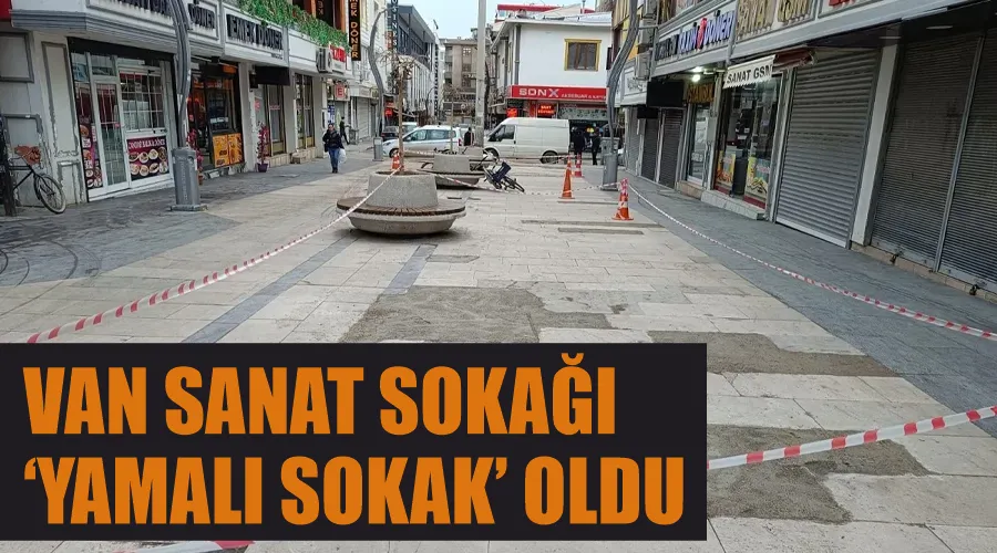 Van Sanat Sokağı ‘yamalı sokak’ oldu