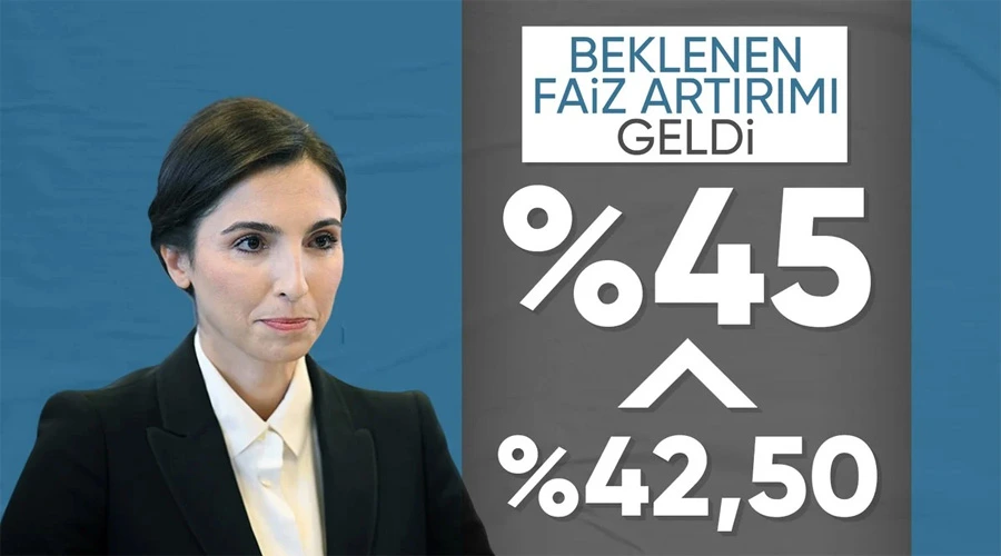 Merkez Bankası, Ocak 2024 politika faizini açıkladı! Faiz yüzde 42,5’ten yüzde 45’e yükseldi