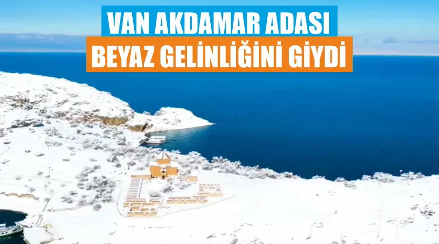 Van Akdamar Adası beyaz gelinliğini giydi