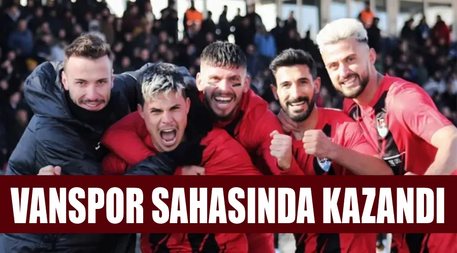 Vanspor sahasında kazandı