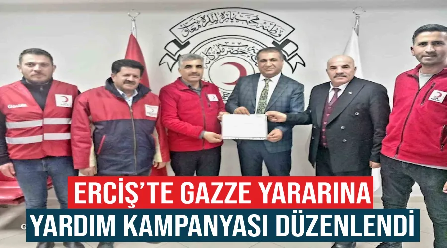 Erciş’te Gazze yararına yardım kampanyası düzenlendi