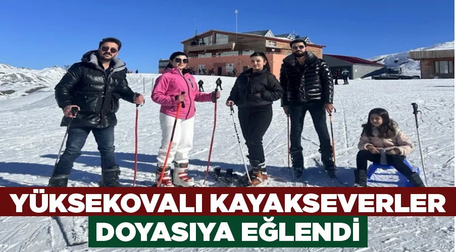 Dağlarda artık terör yok! Yüksekovalı kayakseverler doyasıya eğlendi