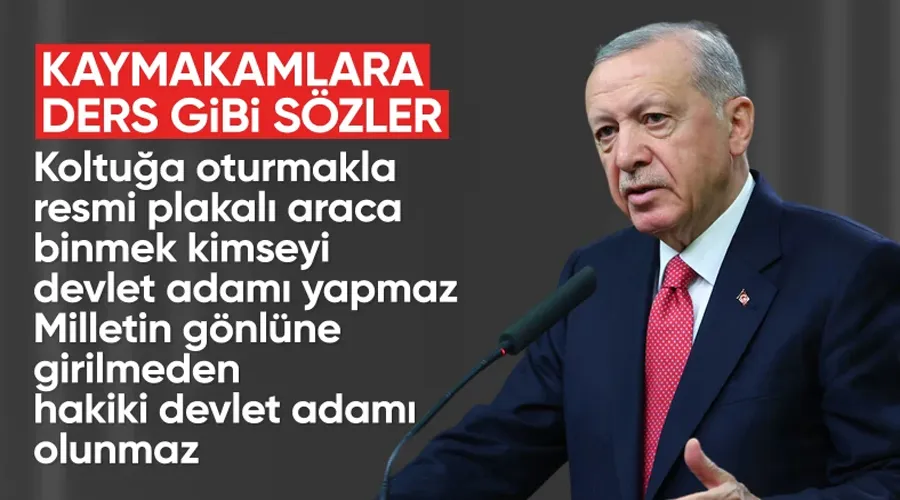 Cumhurbaşkanı Erdoğan: Milletin gönlüne girmeden devlet adamı olunmaz