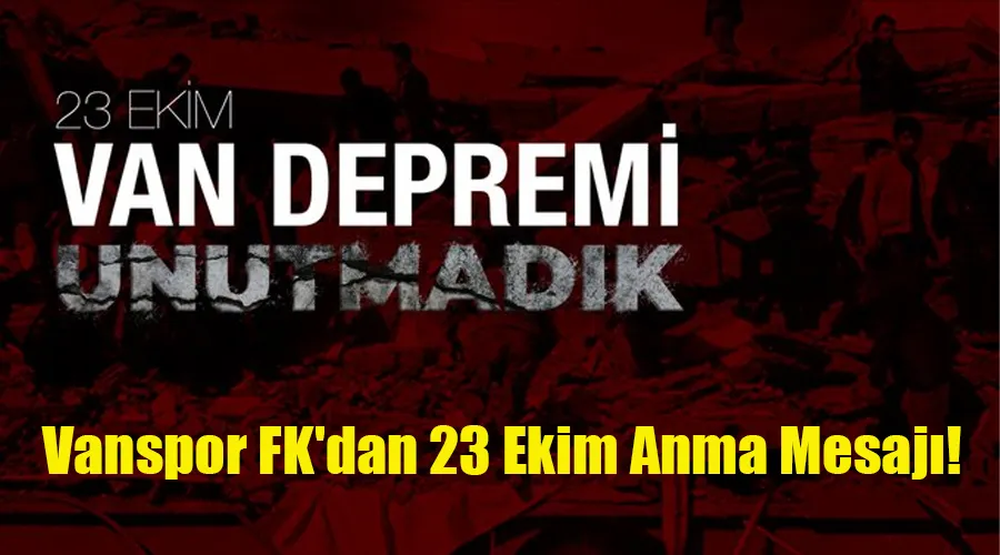 Van Depremini Unutmayan Vanspor FK