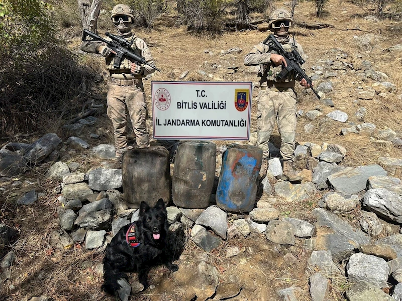 Bitlis’te patlayıcı yapımında kullanılan 300 litre sıvı madde ele geçirildi
