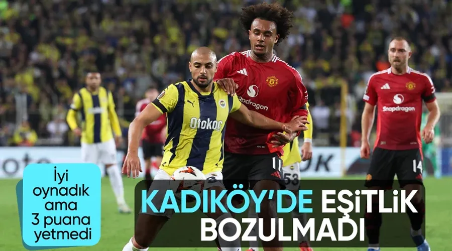 Fenerbahçe, Manchester United ile Puanları Paylaştı