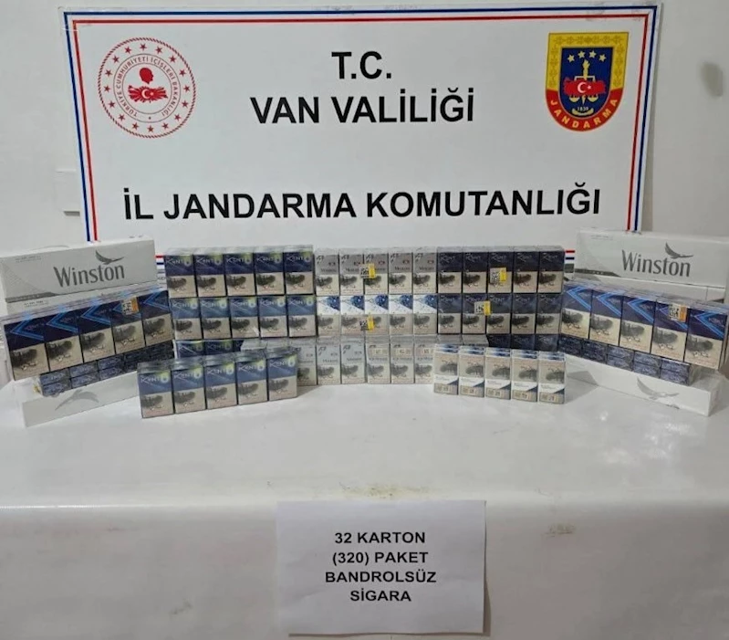 Van’da 860 paket kaçak sigara ele geçirildi