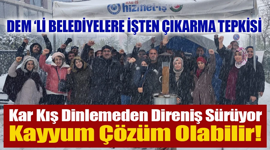 DEM ‘li Van Belediyelerine İşten Çıkarma Tepkisi: 