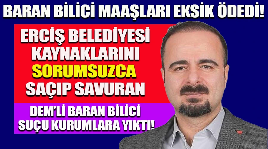 Erciş Belediyesi Kaynaklarını Saçıp Savuran DEM