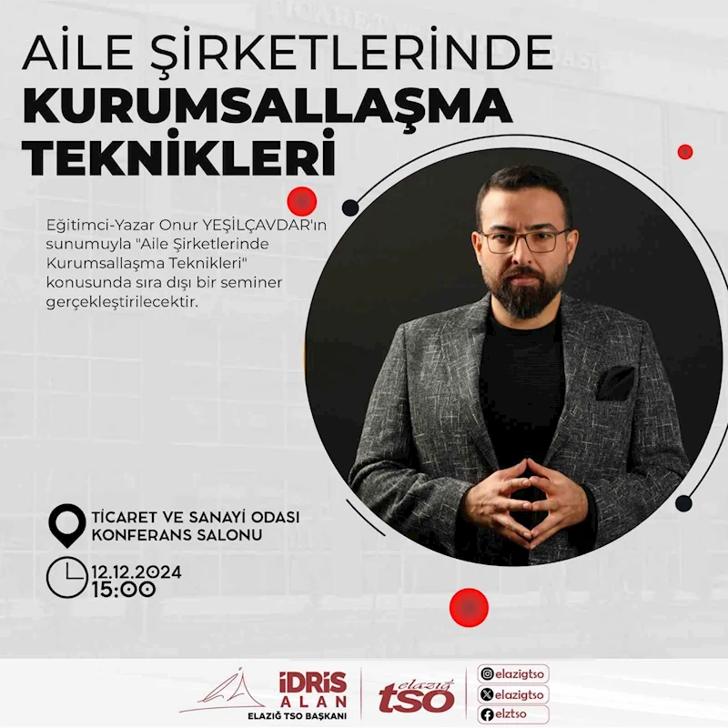 ETSO’dan aile şirketlerinde kurumsallaşma teknikleri konferansı
