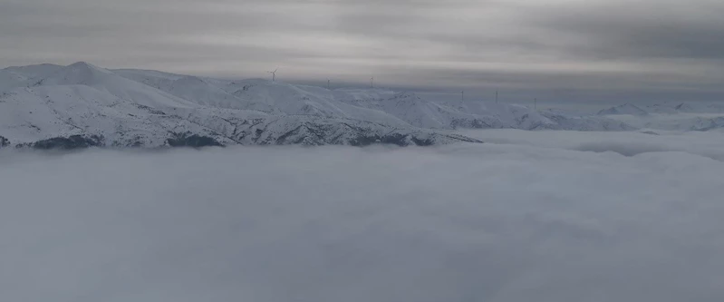 Bitlis’te sislerin kapladığı muhteşem manzara
