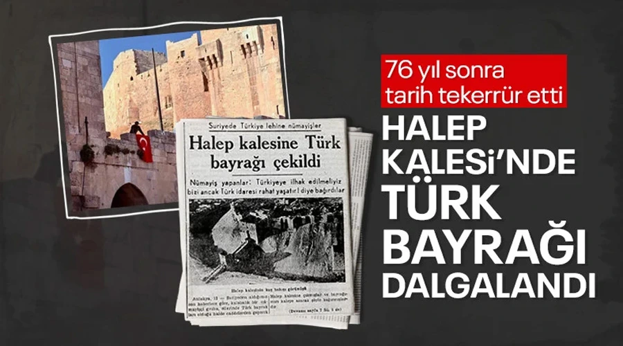 Türk Bayrağı Halep Kalesi