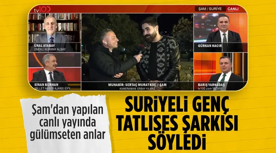 Şam Sokaklarında Tatlıses Melodisi: Suriyeli Gencin Müzikal Sürprizi Canlı Yayında Herkesi Büyüledi