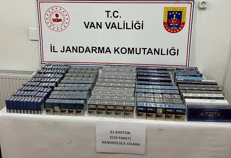 Van’da 510 paket kaçak sigara ele geçirildi