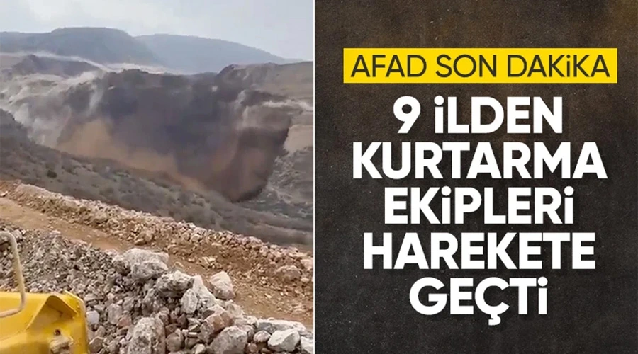 AFAD açıkladı: 9 ilden kurtarma ekipleri Erzincan