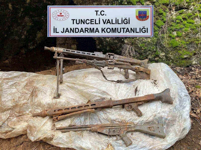 Tunceli’de çok sayıda mühimmat ve yaşam malzemesi ele geçirildi
