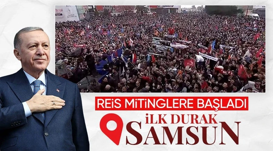 AK Parti ilk mitingini Samsun